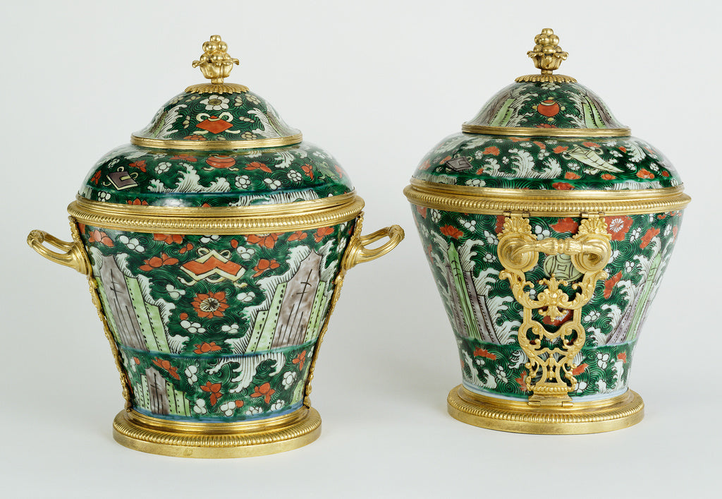 Unknown:Pair of Lidded Vases, Poster Print Wall Art