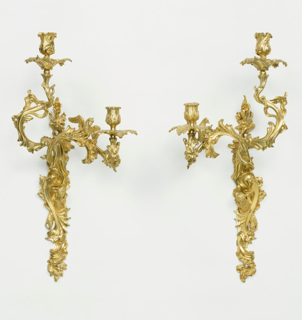 Unknown:Pair of Wall Lights, Poster Print Wall Art