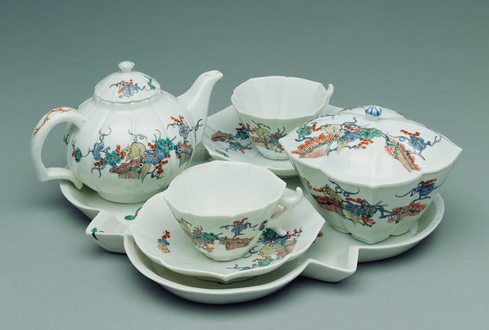 Chantilly Porcelain Manufactory:Tray of a Tea Service,16x12
