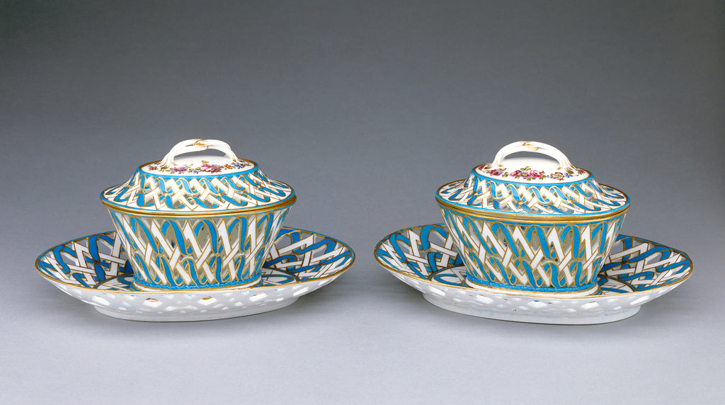 François-Firmin Dufresne Modeled by:Pair of Lidded Chestnut, Poster Print Wall Art