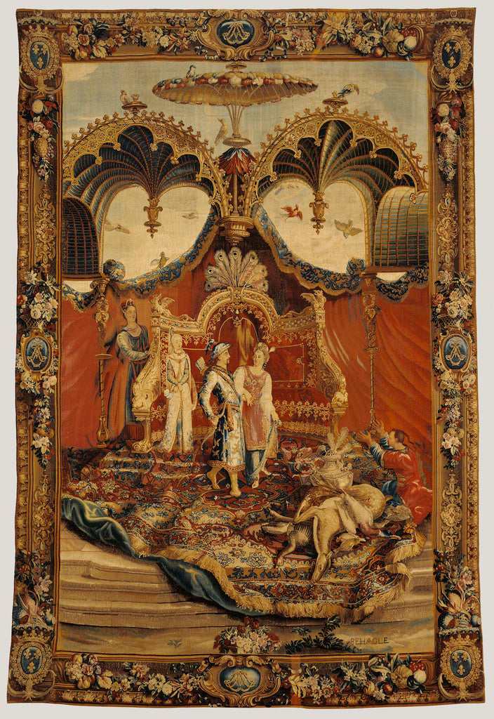 Guy-Louis VernansalAfter cartoons by:Tapestry: Le Retour de , Poster Print Wall Art