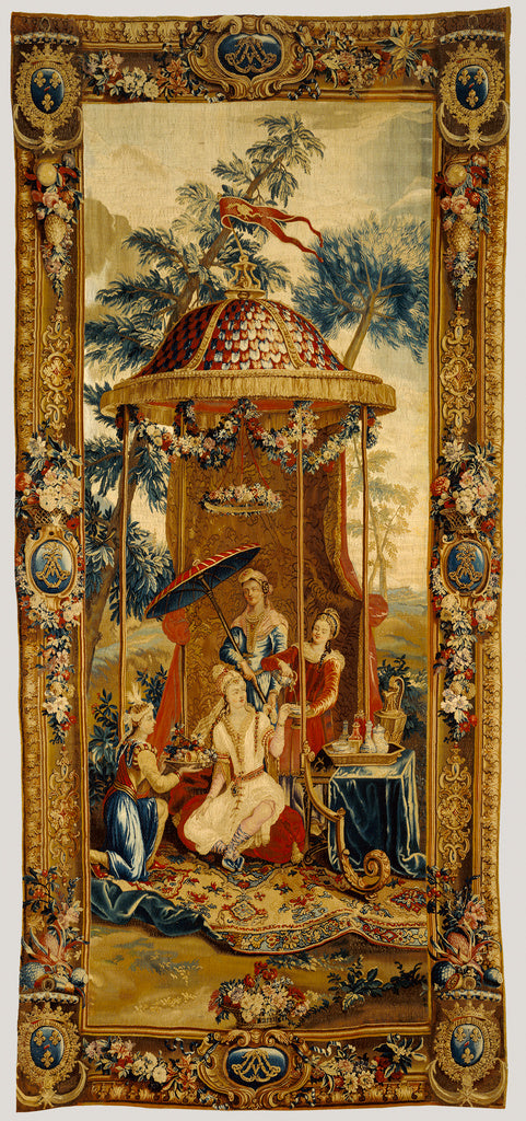 Beauvais Manufactory:Tapestry: Le Thé de l'impératrice, fr,16x12
