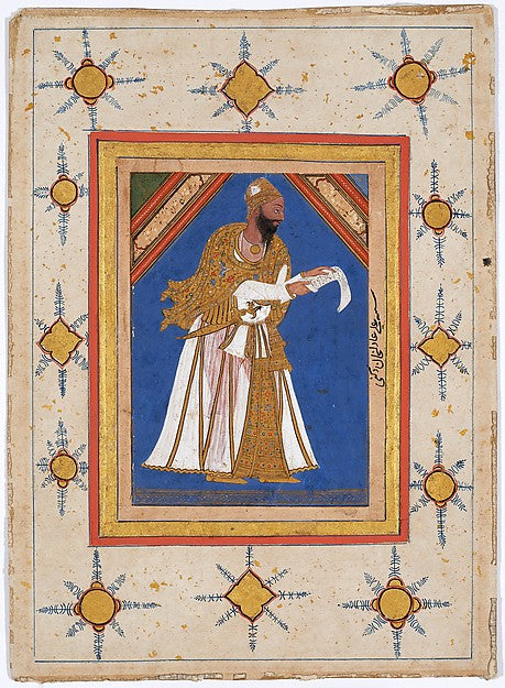 :Sultan 'Ali 'Adil Shah I c1570–80-16x12"(A3) Poster
