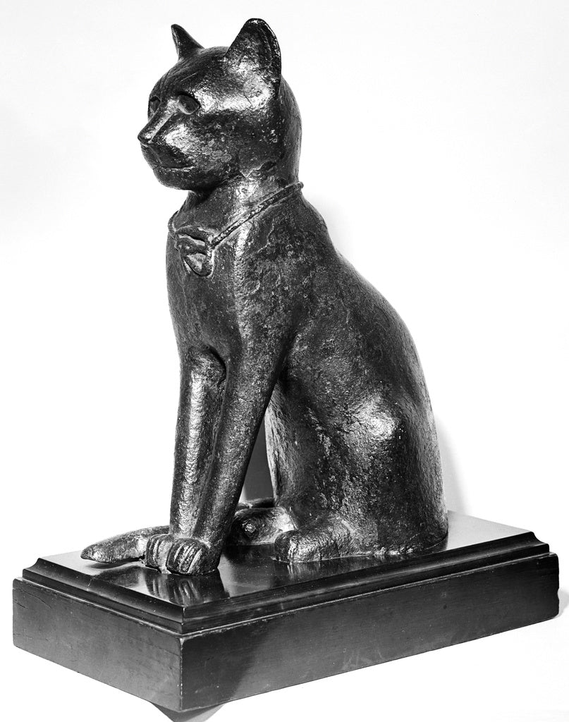 Unknown:Imitation of a Statue of Bast in the form of a cat, Poster Print Wall Art