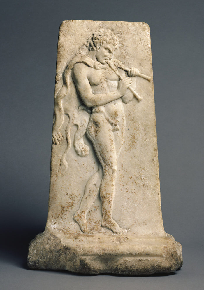 Unknown:Relief with a Satyr Playing Pipes,16x12