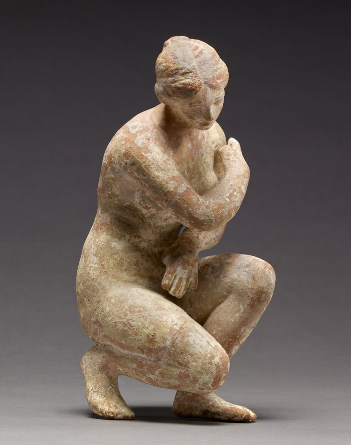 Unknown:Modern Imitation of a Statuette of a Crouching Aphro,16x12