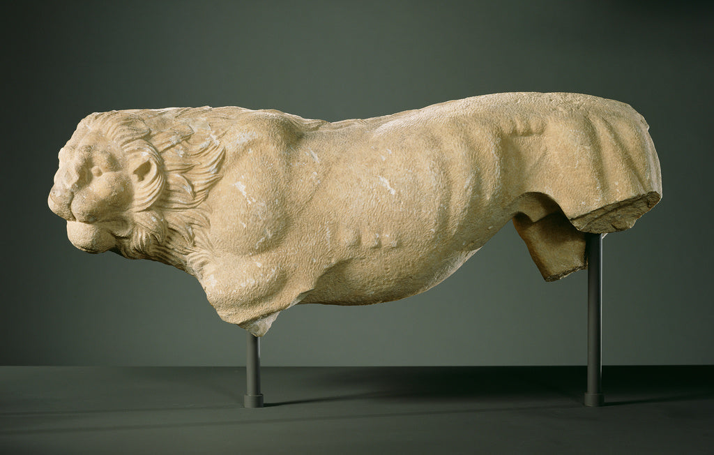 Unknown:Funerary Lion, Poster Print Wall Art