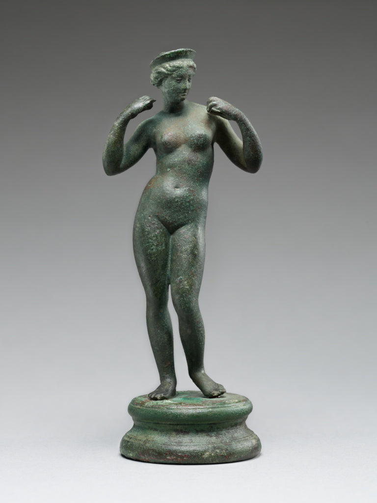 Unknown:Statuette of Venus on Round Base, Poster Print Wall Art