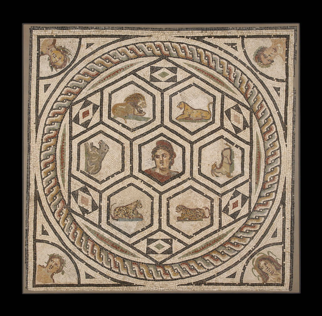 Unknown:Mosaic Floor with Orpheus and the Animals, with Four,16x12"(A3)Poster