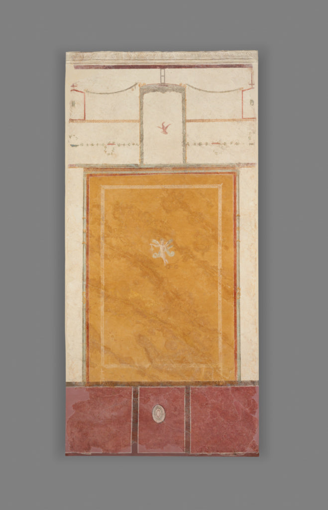 Unknown:Frescoed Wall with White Ground and Yellow Center Pa,16x12"(A3)Poster