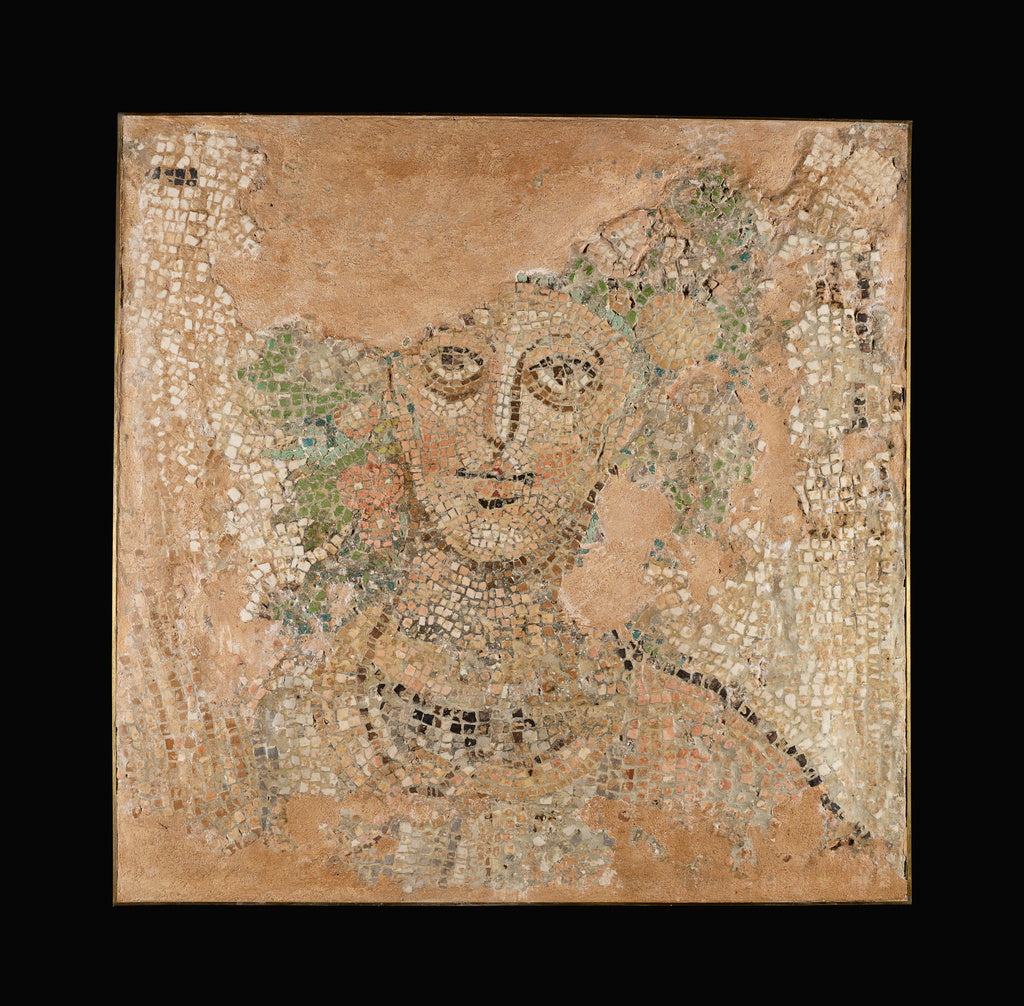 Unknown:Fragment of a Mosaic Floor with Head of a Season,16x12"(A3)Poster