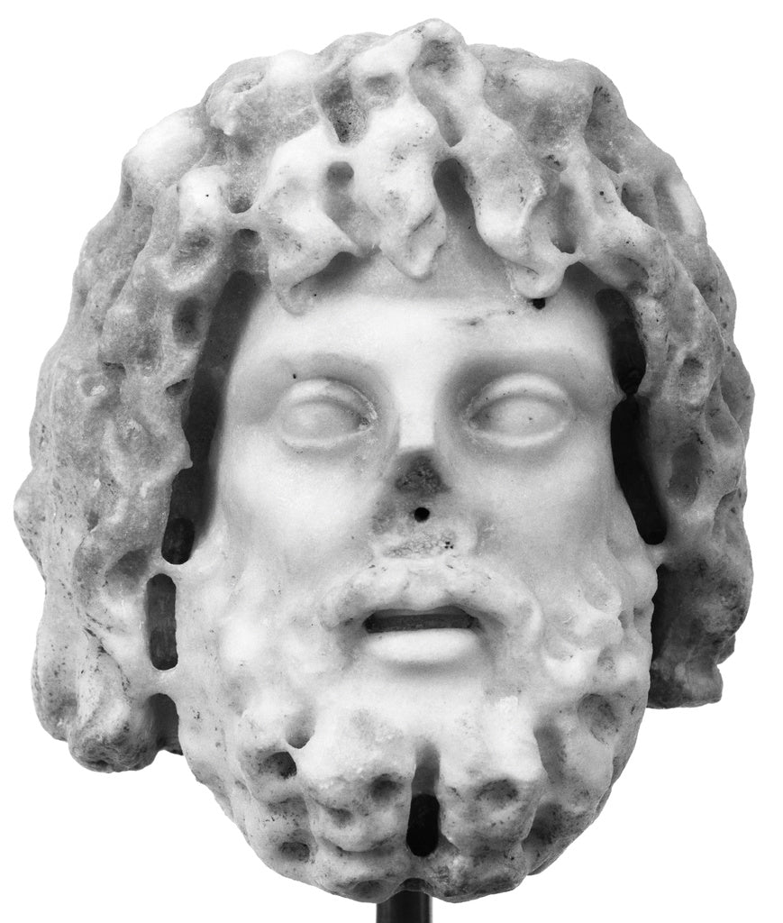 Unknown:Head of a Statue of Sarapis, Poster Print Wall Art