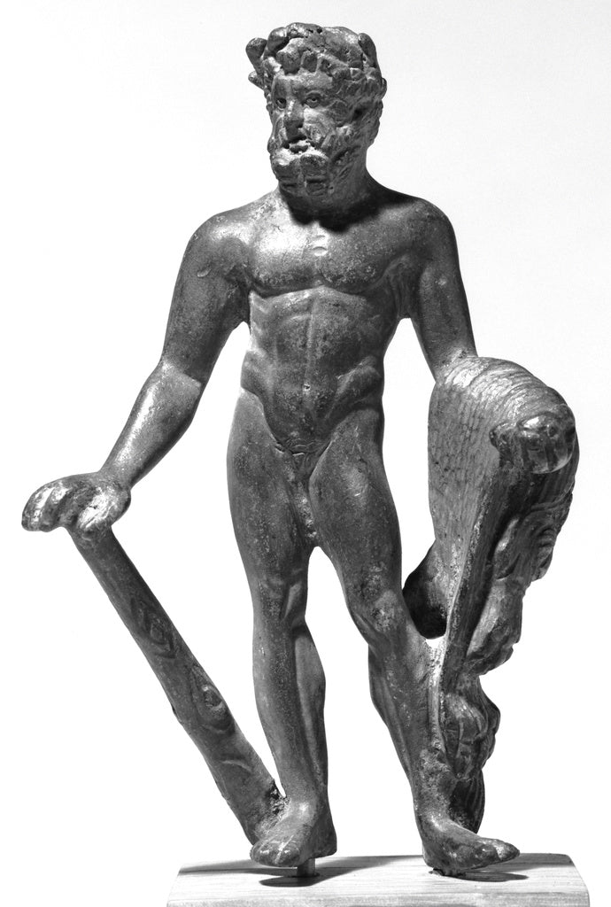 Unknown:Statuette of Hercules Holding the Apples of the Hesp, Poster Print Wall Art