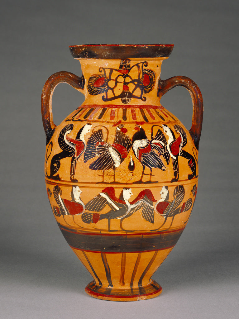 Pointed Nose PainterAttributed to:Attic Black-Figure Amphora, Poster Print Wall Art