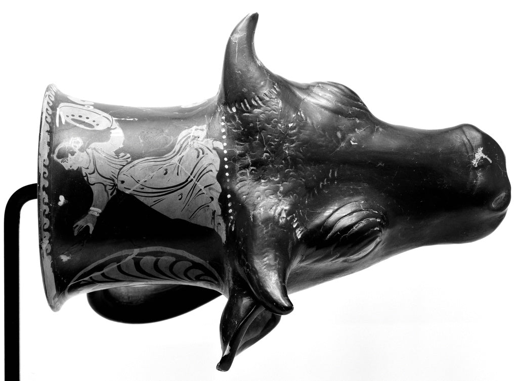 Unknown:Apulian Bull Head Rhyton, Poster Print Wall Art
