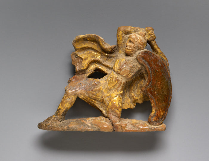 Unknown:Relief with a Fighting Arimasp,16x12