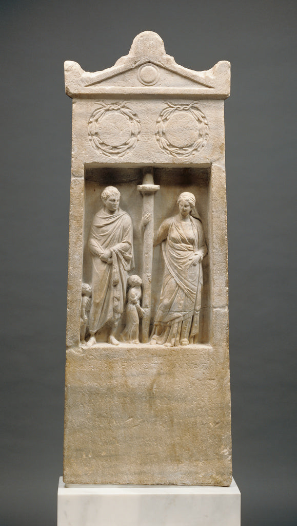 Unknown:Grave Stele of Herophanta and Posideos,16x12