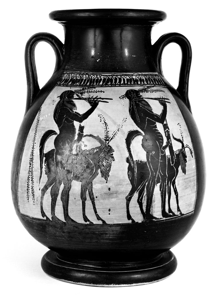 Theseus PainterAttributed to:Attic Black-Figure Pelike, Poster Print Wall Art