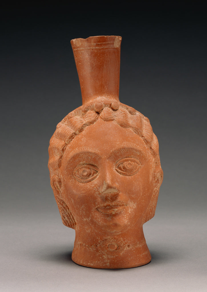 Unknown:Red-Slip Head Vase, Poster Print Wall Art