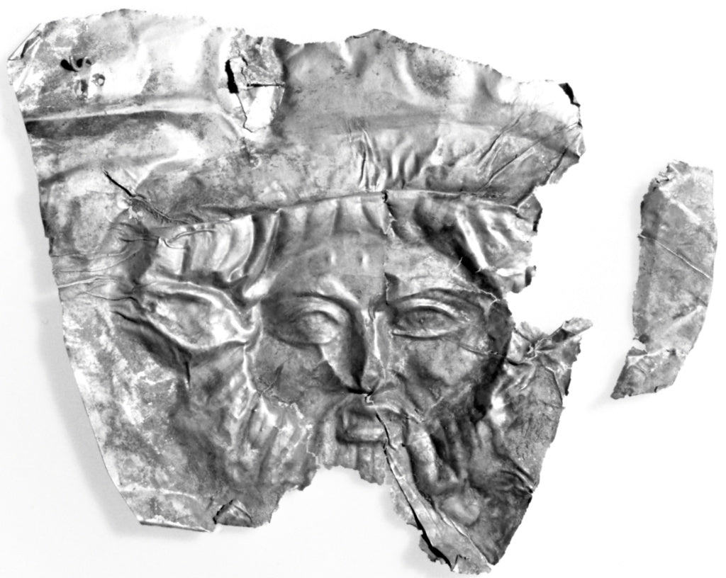 Unknown:Plaque with Relief Head of Achelous, Poster Print Wall Art