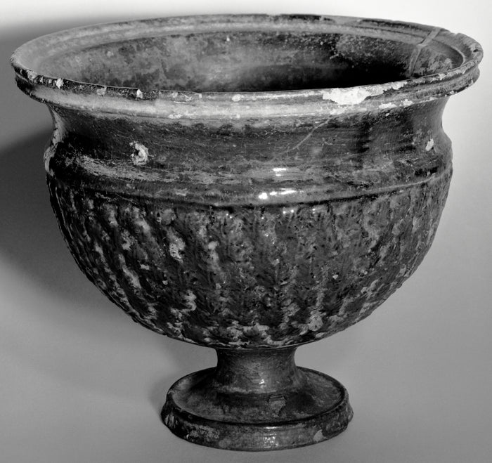 Unknown:Roman Lead-Glazed Cup with High Foot,16x12