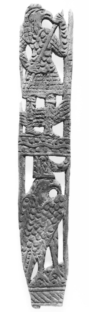 Unknown:Panel with Fretwork  of a Falcon and Horus, Poster Print Wall Art