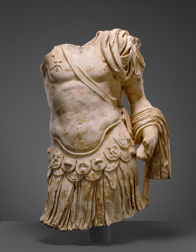 Unknown:Torso of a Cuirassed Statue, Poster Print Wall Art