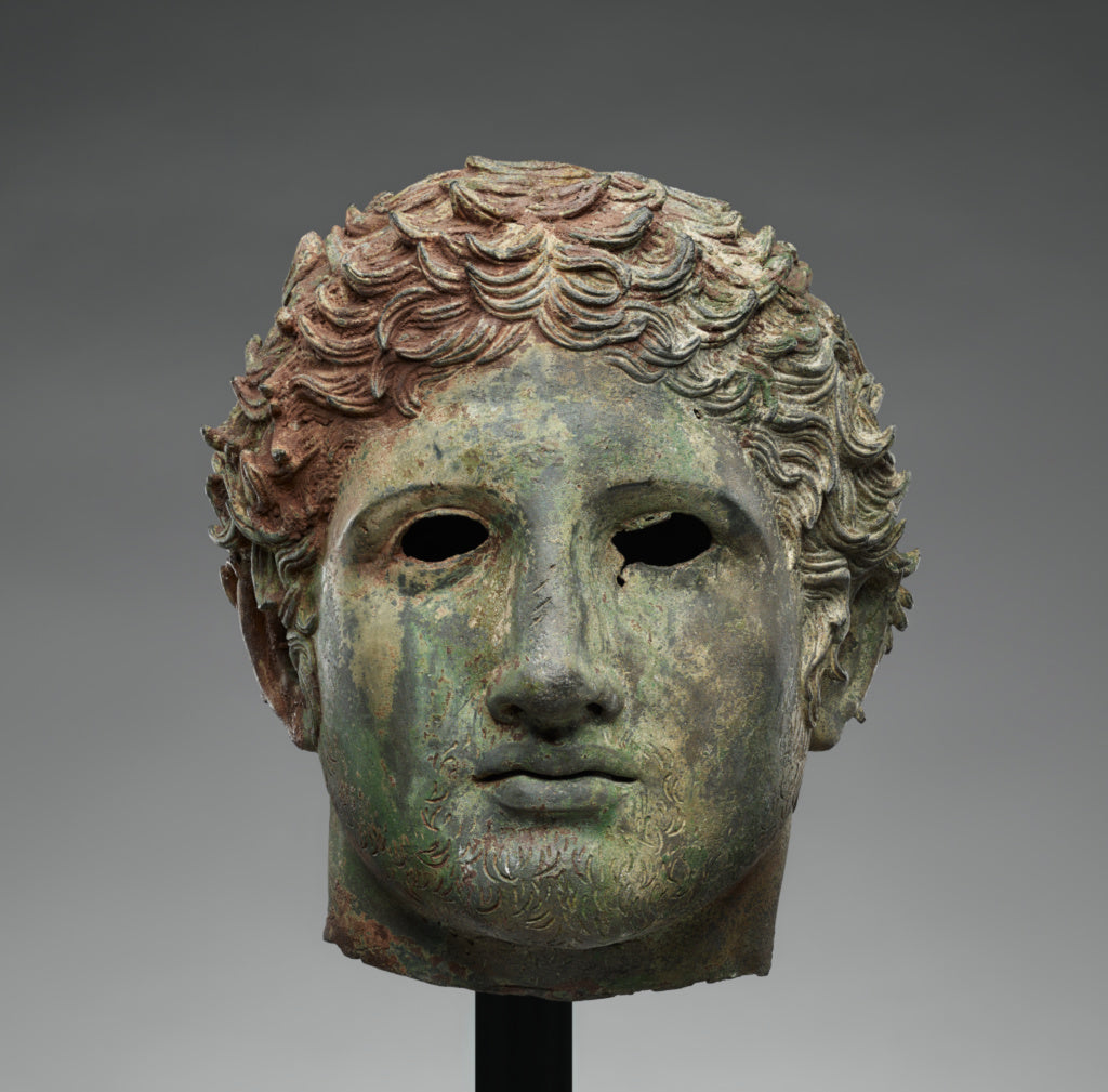 Unknown:Head from a Statue of a Youth, Poster Print Wall Art