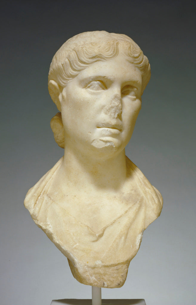 Unknown:Portrait Bust of a Woman, possibly Octavia Minor, Poster Print Wall Art