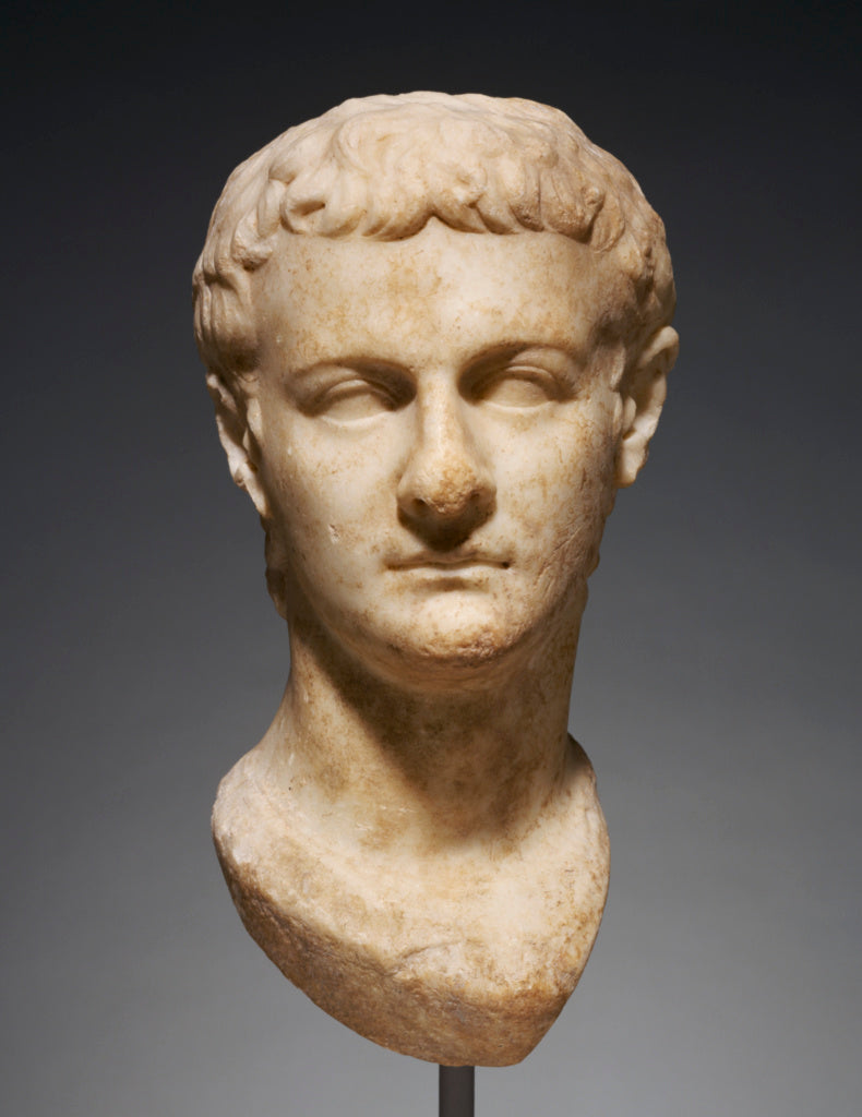 Unknown:Portrait Head of Caligula, Poster Print Wall Art