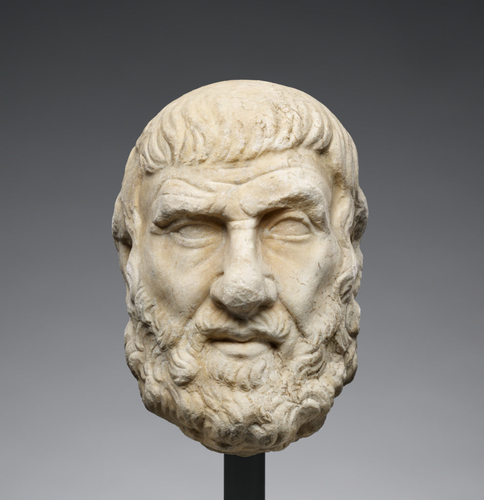 Unknown:Head of a Greek Philosopher or Poet, Poster Print Wall Art