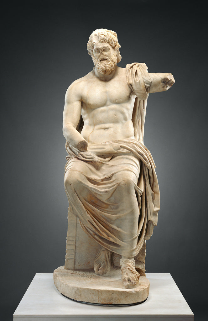 Unknown:Statue of Jupiter (Marbury Hall Zeus), Poster Print Wall Art