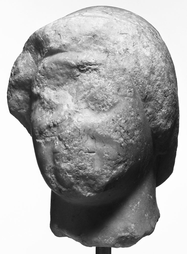 Unknown:Head of a Kouros, Poster Print Wall Art