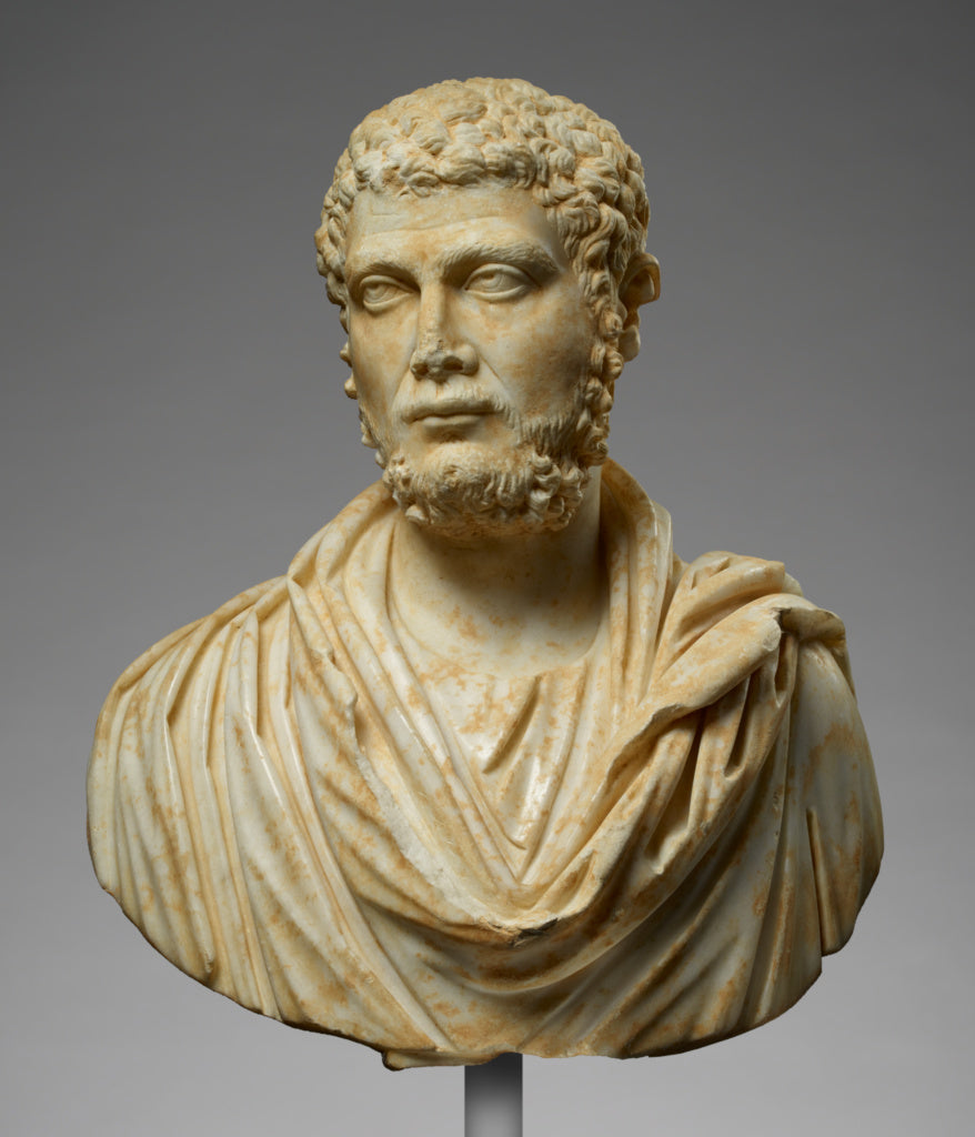 Unknown:Portrait Bust of a Bearded Man, Poster Print Wall Art