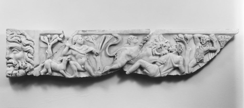 Unknown:Sarcophagus Lid (2 fragments), Poster Print Wall Art