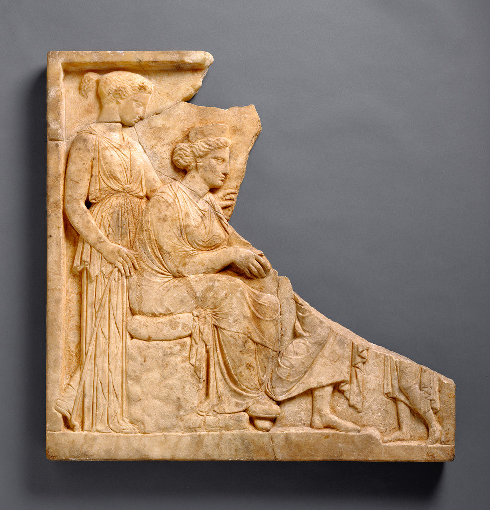 Unknown:Votive Relief to Demeter and Kore, Poster Print Wall Art
