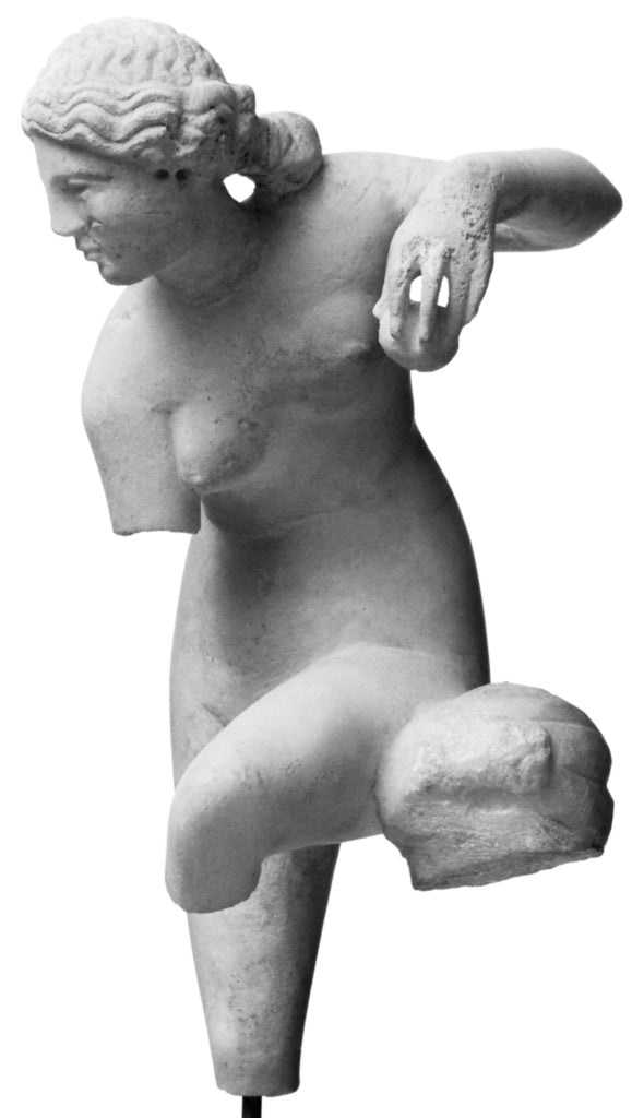 Unknown:Statuette of Aphrodite in Sandalbinder Pose, Poster Print Wall Art