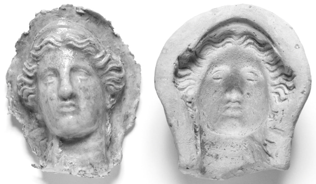 Unknown:Mold of a Female Head, Poster Print Wall Art