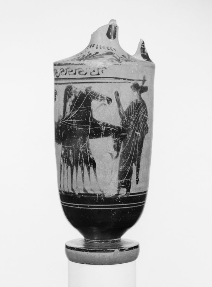 Haimon Group:Attic Black-Figure Lekythos,16x12