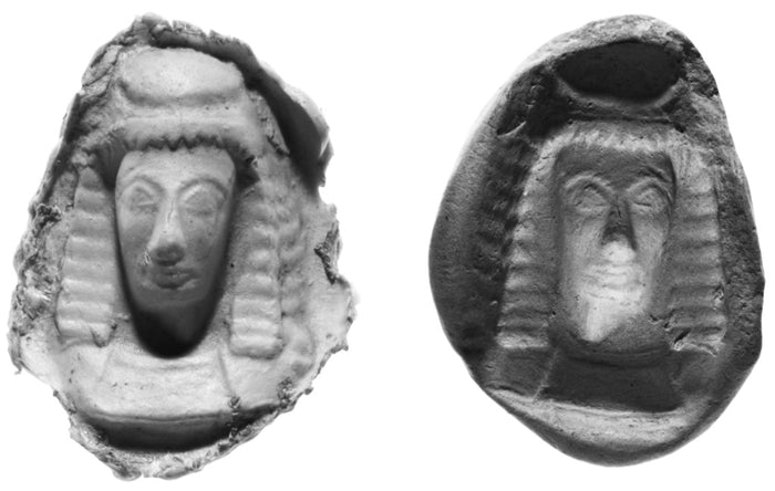 Unknown:Mold for the Front half of a Daedalic Female Head,16x12