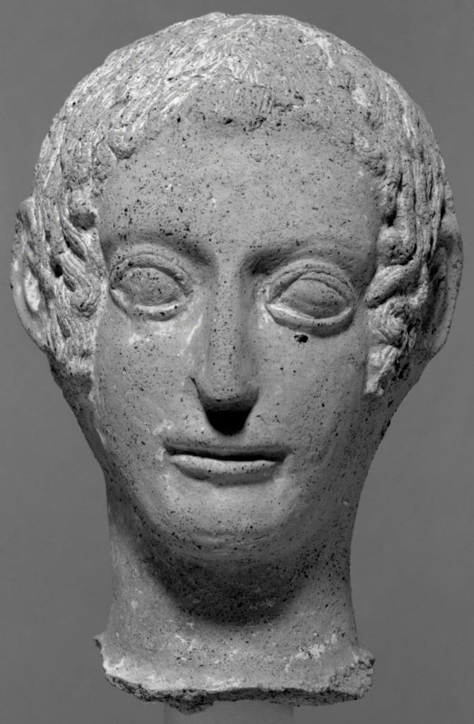 Unknown:Head of a Votive Statue, Poster Print Wall Art