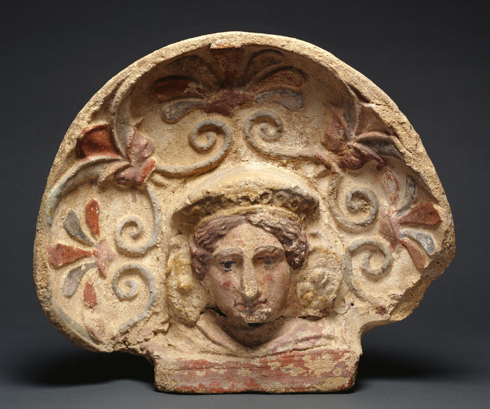 Unknown:Antefix with Woman's Head,16x12