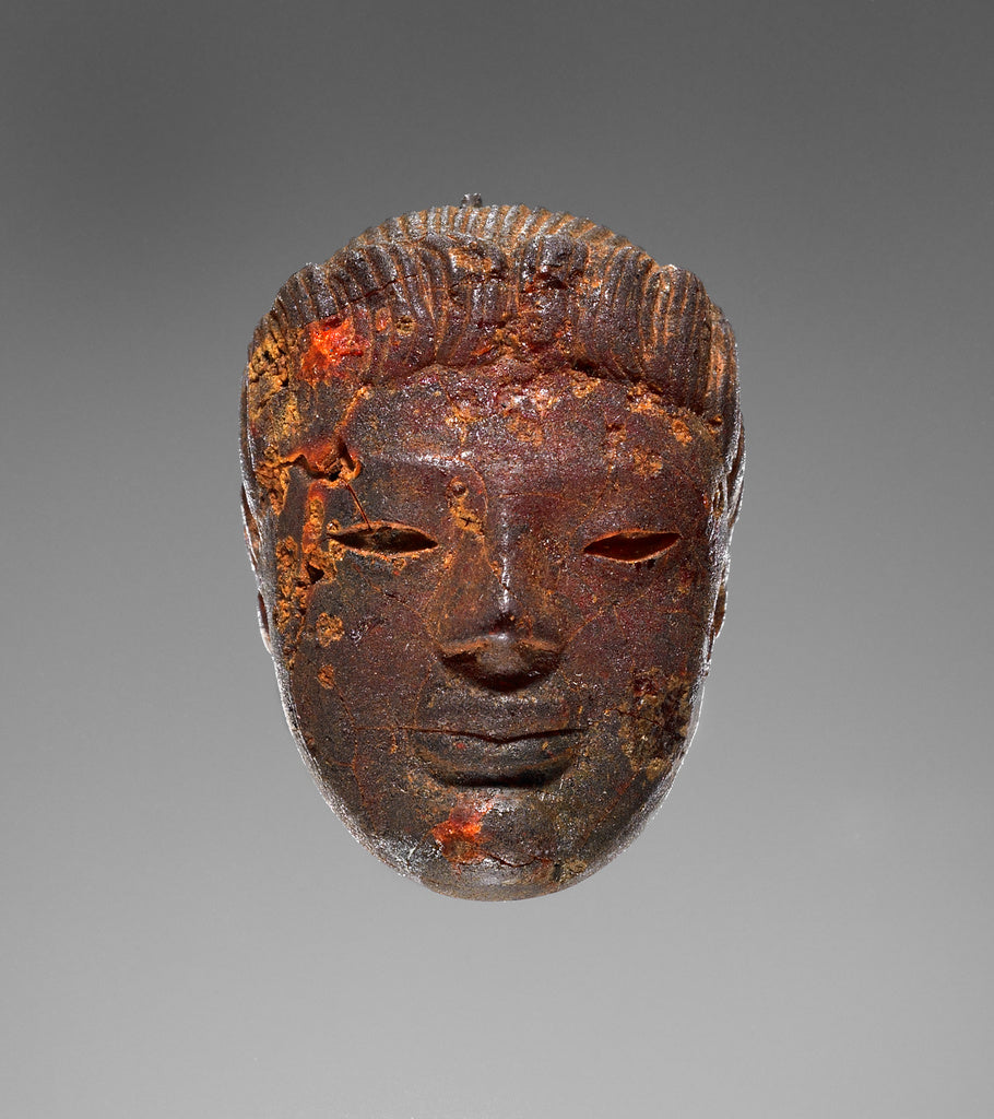 Unknown Artist:Pendant: Head of a Female Divinity or Sphinx, Poster Print Wall Art