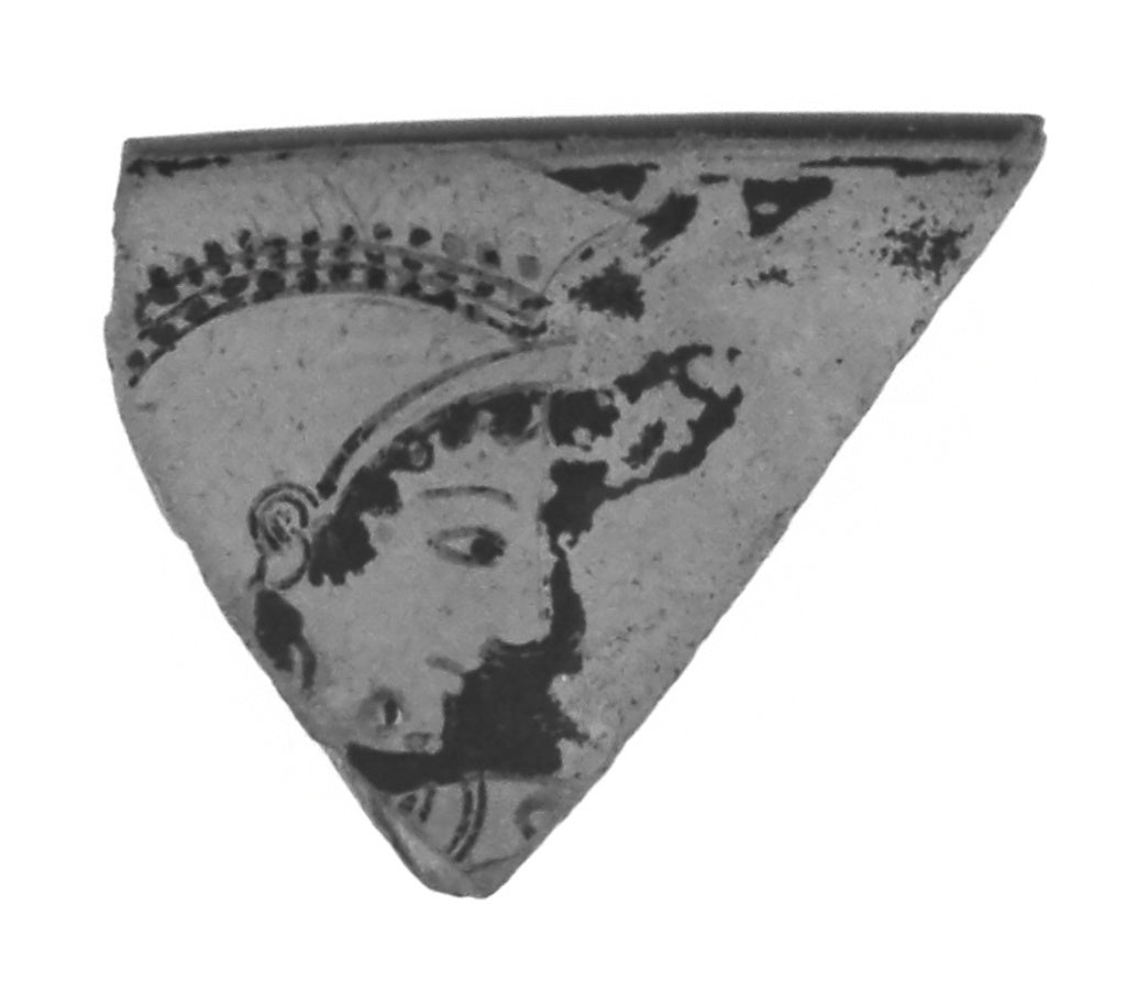 Unknown:Fragment of an Attic Red-Figure Vase, Poster Print Wall Art