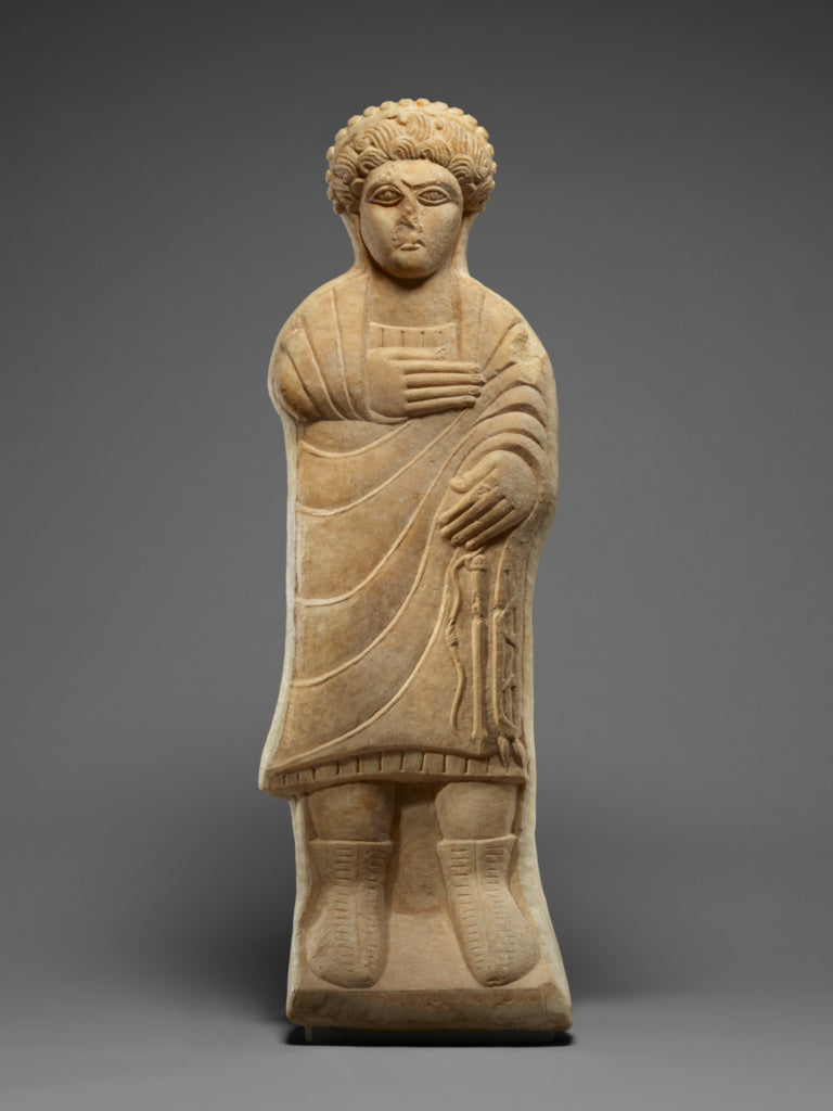 Unknown:Funerary Relief of a Man, Poster Print Wall Art