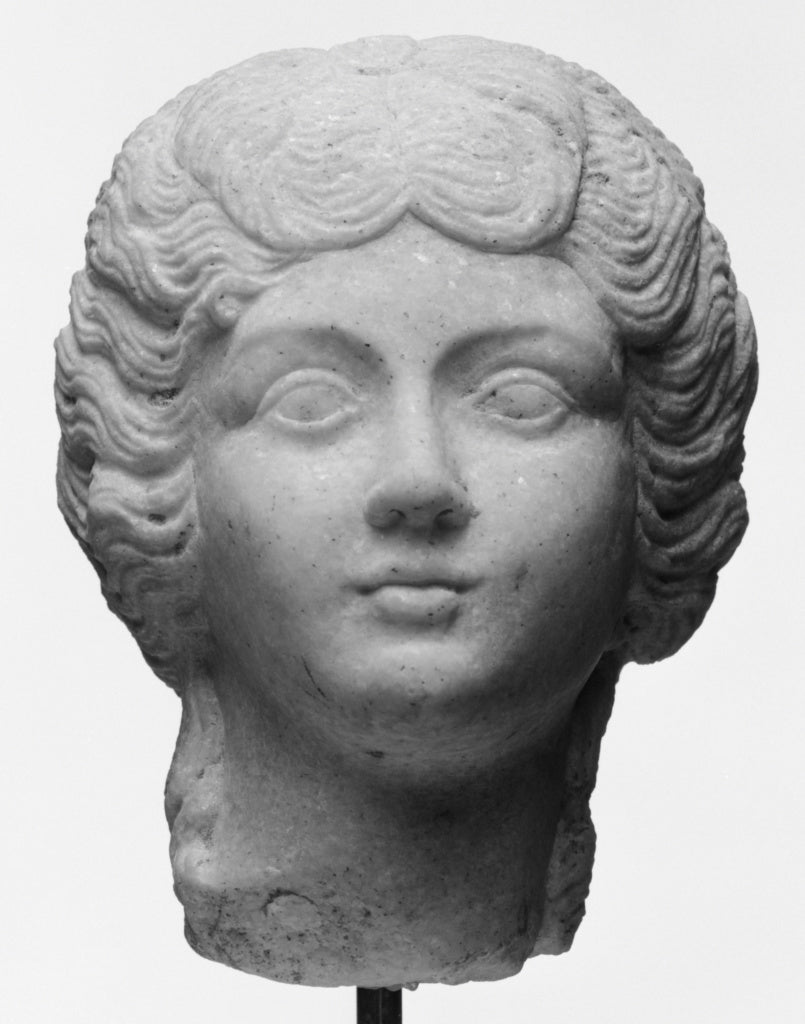 Unknown:Small Female Portrait Head, Poster Print Wall Art