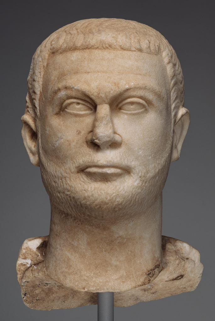 Unknown:Fragment of a Togate Statue of Diocletian, Poster Print Wall Art