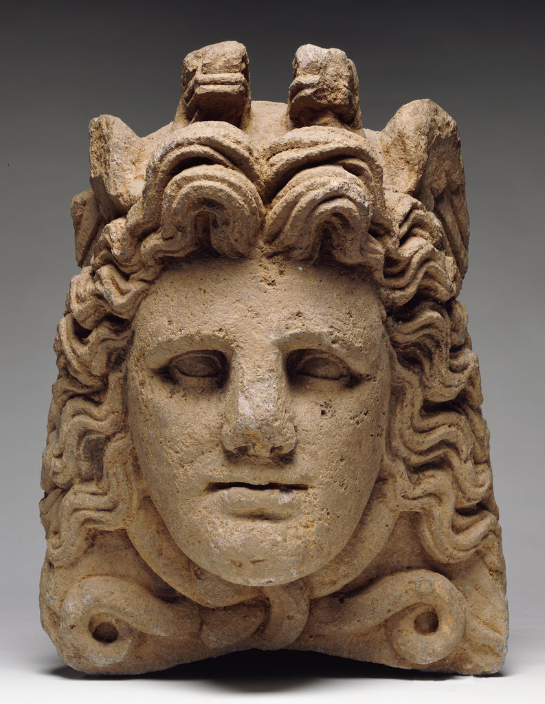 Unknown:Akroterion with Medusa, Poster Print Wall Art