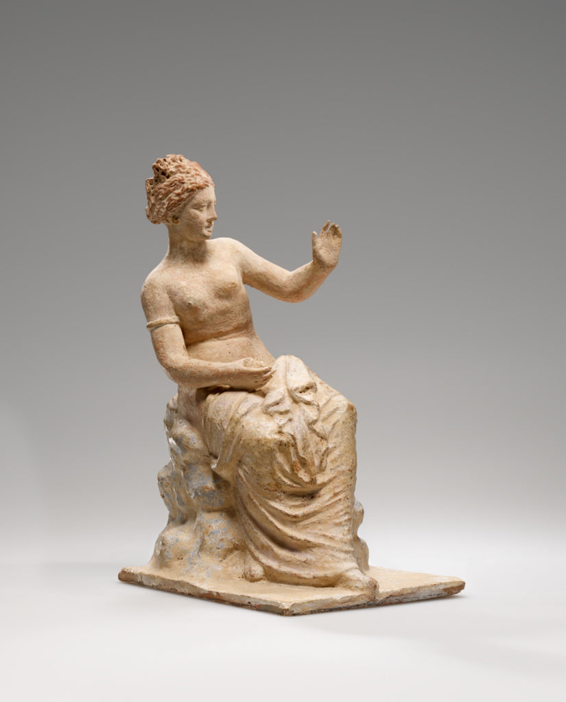 Unknown:Imitation of a Statuette of a Seated Woman, Poster Print Wall Art