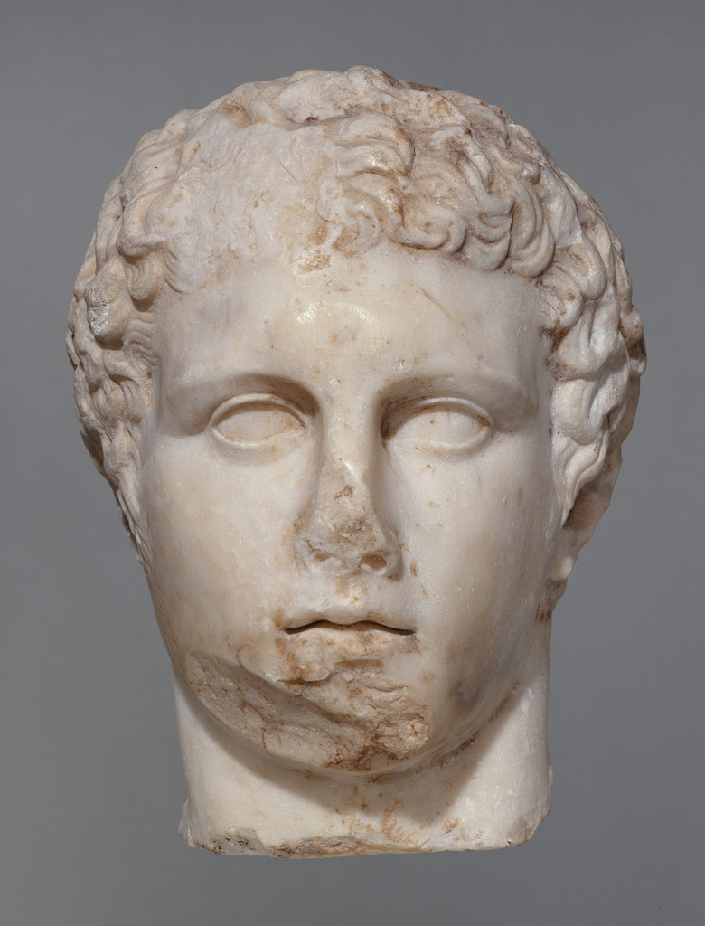 Unknown:Marble Head of Ares Ludovisi, Poster Print Wall Art